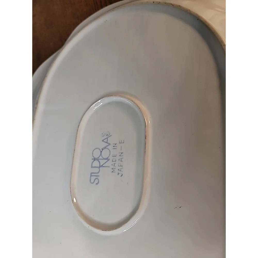 Vintage Studio Nova Original White Fruit Pear Platter 17.5